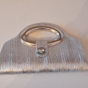 VintageSilver Clutch Bag